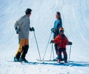 yapboz Aile kayak